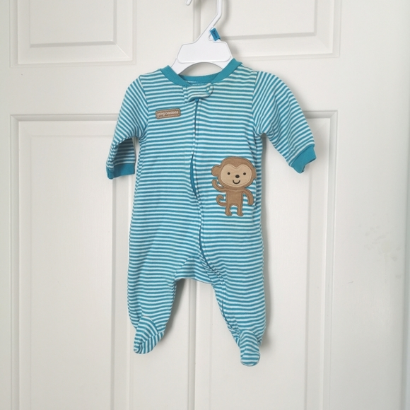 3/$15 Child of Mine Striped sleeper size 0-3 m